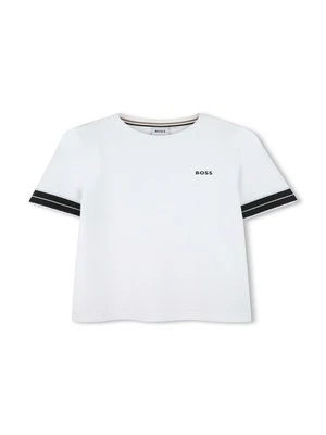 T-shirt z nadrukiem BOSS Kidswear