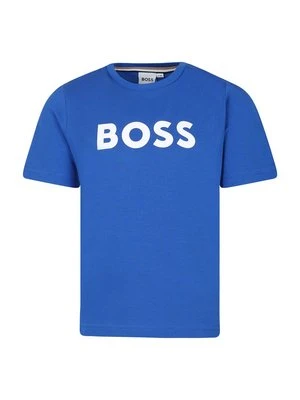 T-shirt z nadrukiem BOSS Kidswear