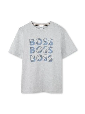 T-shirt z nadrukiem BOSS Kidswear