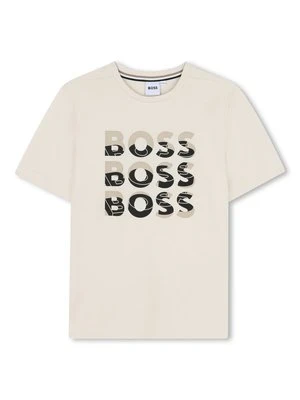 T-shirt z nadrukiem BOSS Kidswear