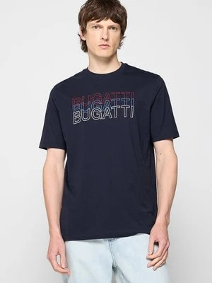 T-shirt z nadrukiem Bugatti