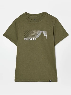 T-shirt z nadrukiem Burton oliwkowy