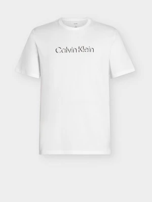 T-shirt z nadrukiem Calvin Klein biały