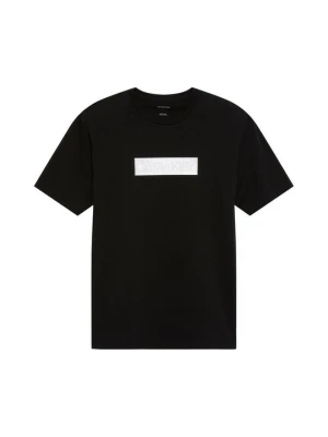T-shirt z nadrukiem Calvin Klein czarny