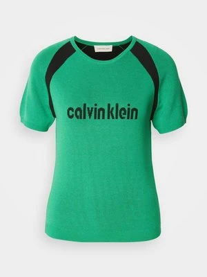 Zdjęcie produktu T-shirt z nadrukiem Calvin Klein Jeans zielony