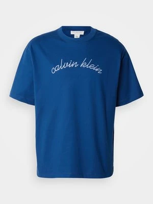 Zdjęcie produktu T-shirt z nadrukiem Calvin Klein Jeans niebieski