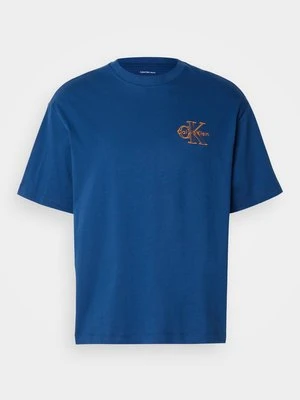 Zdjęcie produktu T-shirt z nadrukiem Calvin Klein Jeans niebieski