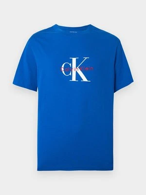Zdjęcie produktu T-shirt z nadrukiem Calvin Klein Jeans granatowy