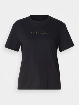 T-shirt z nadrukiem Calvin Klein Jeans czarny