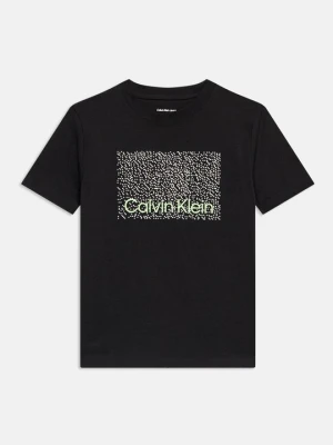 T-shirt z nadrukiem Calvin Klein Jeans czarny
