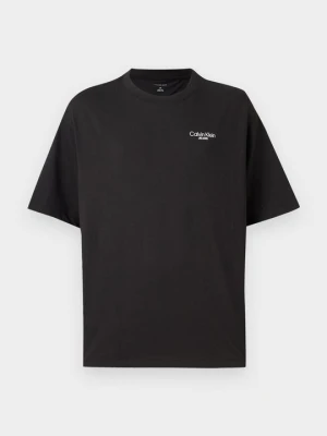 T-shirt z nadrukiem Calvin Klein Jeans czarny