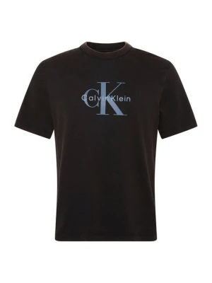 T-shirt z nadrukiem Calvin Klein Jeans czarny