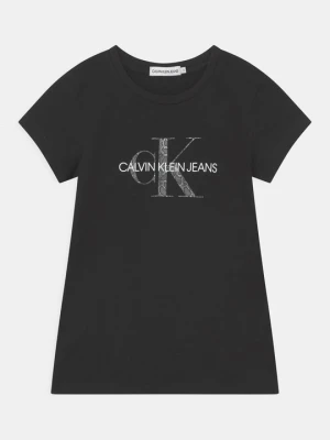 T-shirt z nadrukiem Calvin Klein Jeans czarny