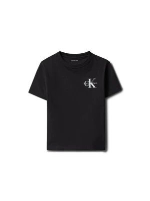 T-shirt z nadrukiem Calvin Klein Jeans czarny