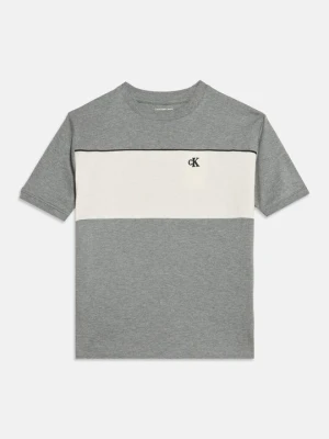 T-shirt z nadrukiem Calvin Klein Jeans szary