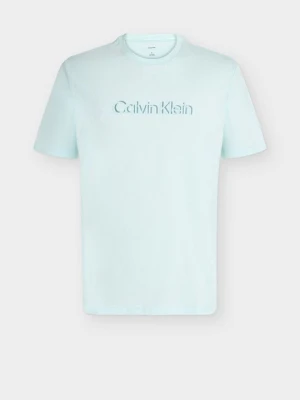 T-shirt z nadrukiem Calvin Klein miętowy