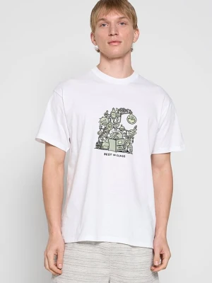 T-shirt z nadrukiem Carhartt WIP biały