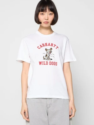 T-shirt z nadrukiem Carhartt WIP biały