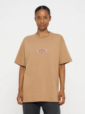 T-shirt z nadrukiem Carhartt WIP brązowy