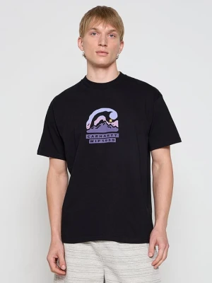 T-shirt z nadrukiem Carhartt WIP czarny