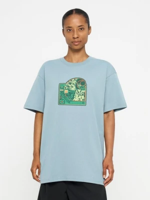 T-shirt z nadrukiem Carhartt WIP szary