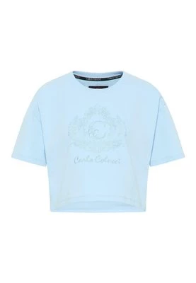 T-shirt z nadrukiem carlo colucci