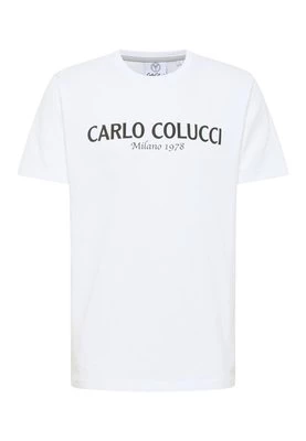 T-shirt z nadrukiem carlo colucci