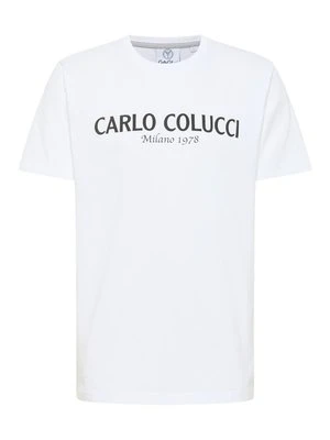 T-shirt z nadrukiem carlo colucci