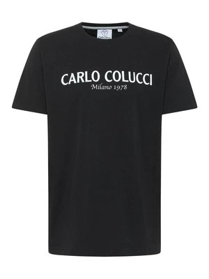 T-shirt z nadrukiem carlo colucci
