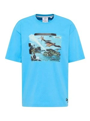 T-shirt z nadrukiem carlo colucci