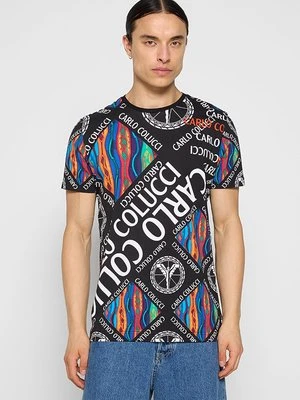 T-shirt z nadrukiem carlo colucci