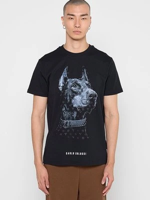 T-shirt z nadrukiem carlo colucci