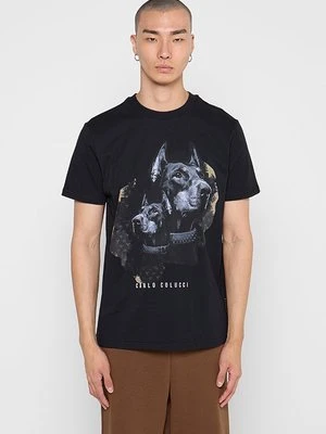 T-shirt z nadrukiem carlo colucci