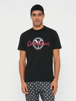 T-shirt z nadrukiem carlo colucci