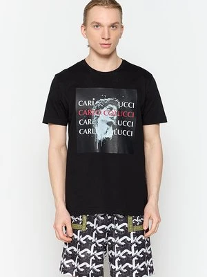 T-shirt z nadrukiem carlo colucci