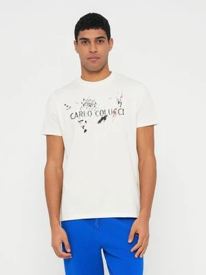 T-shirt z nadrukiem carlo colucci