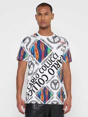 T-shirt z nadrukiem carlo colucci