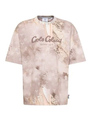 T-shirt z nadrukiem carlo colucci