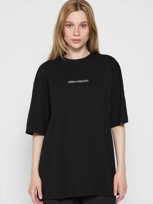 T-shirt z nadrukiem carlo colucci