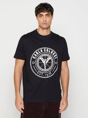 T-shirt z nadrukiem carlo colucci