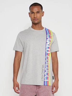 T-shirt z nadrukiem carlo colucci