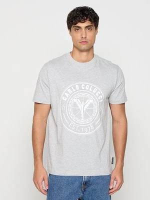 T-shirt z nadrukiem carlo colucci