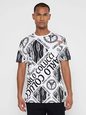 T-shirt z nadrukiem carlo colucci