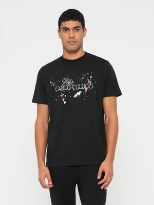 T-shirt z nadrukiem Carlo Colucci