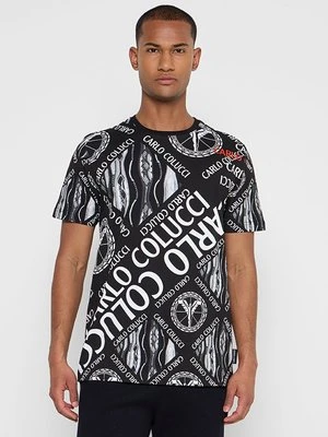 T-shirt z nadrukiem carlo colucci
