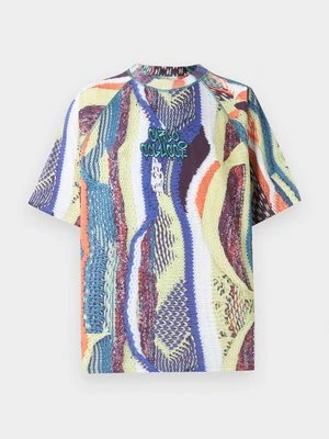 T-shirt z nadrukiem Carlo Colucci jasnozielony