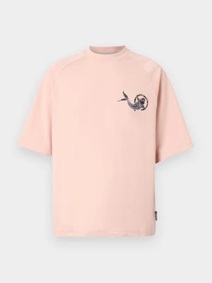 T-shirt z nadrukiem Carlo Colucci czerwony