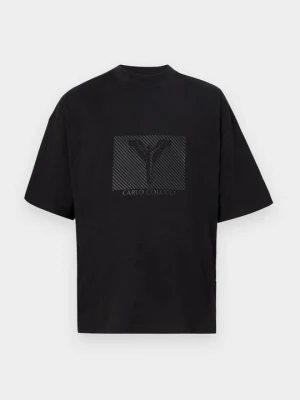 T-shirt z nadrukiem Carlo Colucci czarny