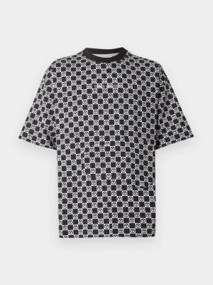 T-shirt z nadrukiem Carlo Colucci czarny