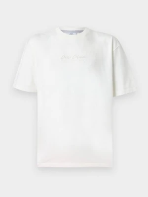 T-shirt z nadrukiem Carlo Colucci mleczny
